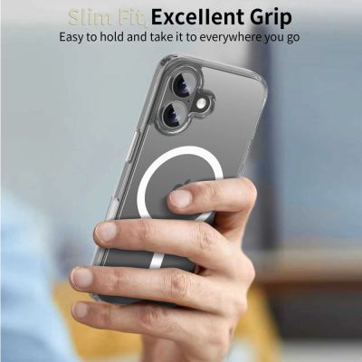 6. Tech-Protect Flexair Hybrid CC MagSafe Case for iPhone 17 - Clear