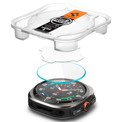 5. Spigen Glas.TR EZ Fit Tempered Glass for Samsung Galaxy Watch Ultra (47mm) - Clear (2-pack)