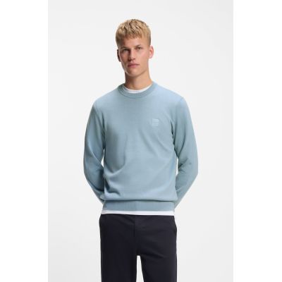 3. Boss Knitwear Kanovano_S Men's Sweatshirt Light/Pastel Blue (50527583-451)