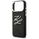 6. Karl Lagerfeld IML Glitter KL Diamond Logo Case for iPhone 17 Pro Max - Black
