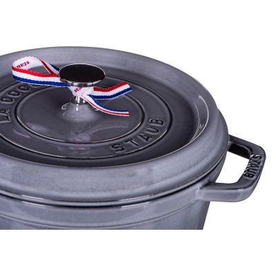 4. STAUB Round cast iron pot 40500-246-0 3.8l graphite