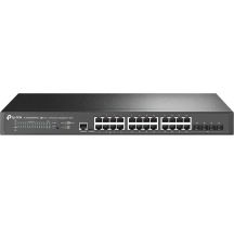 TP-Link JetStream TL-SG3428XPP-M2 Network Switch Managed L2+ 2.5G Ethernet (100/1000/2500) Supports PoE 1U Black