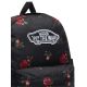 2. Vans Old Skool Classic Backpack – Black with Roses 22L