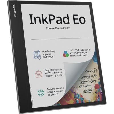 14. E-book PocketBook InkPad Eo 10.3" E-Ink Kaleido 3 64GB WI-FI Mist Gray