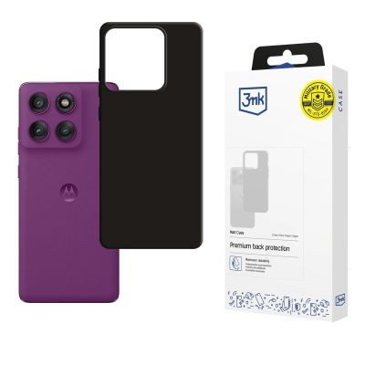 3mk Matt Case for Motorola Edge 60 Pro - Matte Black