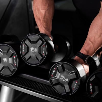 3. HPC 12.5 KG POLYURETHANE Dumbbell CPU HMS