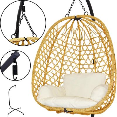 6. COCOON HANGING CHAIR 105x195CM BROWN