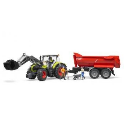2. Claas Axion 950 tractor with front loader model 03013 BRUDER