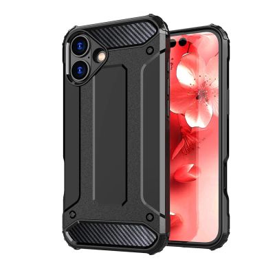 2. Hybrid Armor iPhone 16 Plus Case - Black