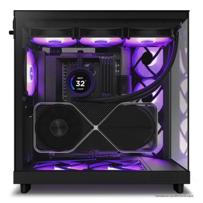 13. NZXT H6 FLOW RGB MIDI TOWER COMPUTER CASE WITH WINDOW BLACK