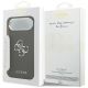 8. Guess Grained Big 4G Classic Logo case for iPhone 17 Air - black