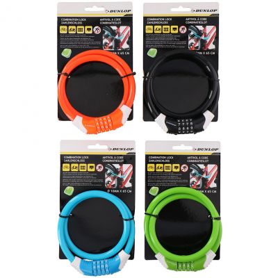 6. Dunlop 2070976 Combination Bicycle Lock