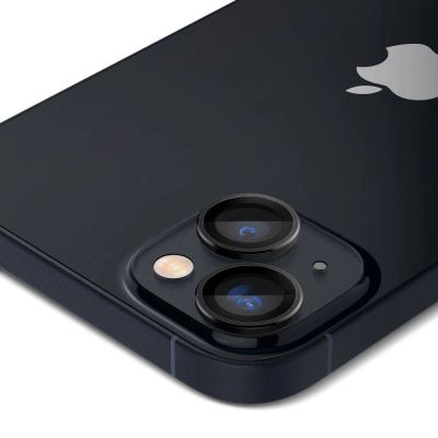 4. Spigen Glas.tR EZ Fit Optik Camera Protector for iPhone 14 / Plus / 15 / Plus - Black 2 pcs.