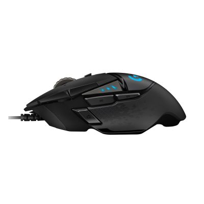 16. Logitech G502 Gaming HERO EU Mouse 910-005471 (optical; 16000 DPI; black)