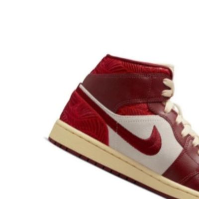 2. Air Jordan 1 Mid SE Red Shoes - DZ2820-601