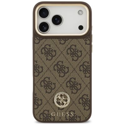 3. Guess 4G Strass Logo MagSafe Case for iPhone 18 Pro Max / 17 Pro Max – Brown