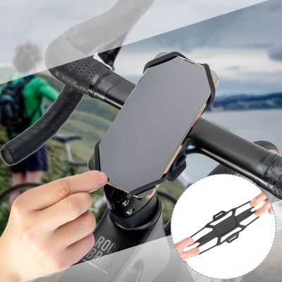 3. Rockbros 250015001 silicone clamp phone holder - black