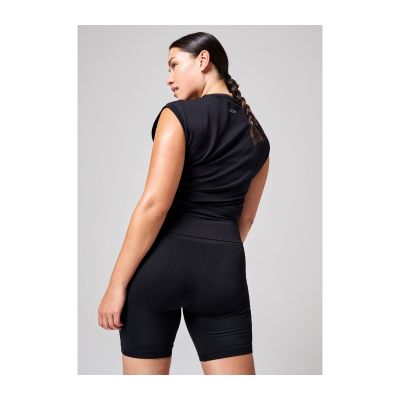 3. CASALL Seamless Graphical Rib Tee black