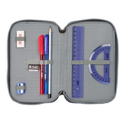 6. Real Madrid double filled pencil case with accessories 28 pcs 412554854