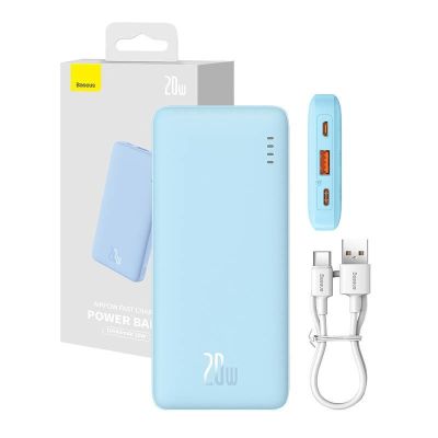 7. BASEUS POWERBANK AIRPOW 10000MAH 20W (BLUE)