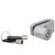 16. DUNLOP SILVER BRAKE DISC LOCK WITH CABLE LOCK