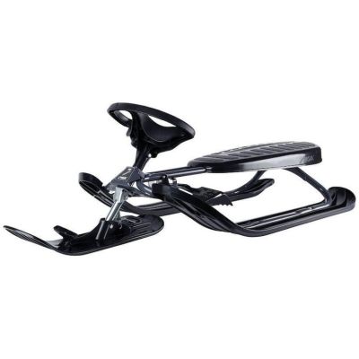 6. Black Stiga Snowracer Curve sled – kelkka, musta