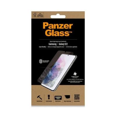 4. PanzerGlass E2E Microfracture antibacterial glass for Samsung Galaxy S22 - with black frame