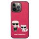 3. Karl Lagerfeld Ikonik Karl&Choupette Case for iPhone 13 Pro / iPhone 13 - Fuchsia