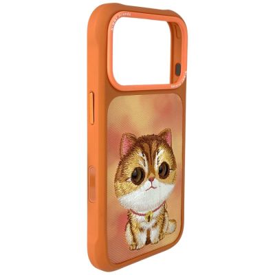 4. Nimmy Big Eyed Pet 2.0 Cat case for iPhone 17 Pro - orange