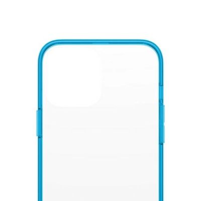 3. PanzerGlass ClearCase Antibacterial Military Grade Certified Case for iPhone 13 Pro Max - Transparent Blue