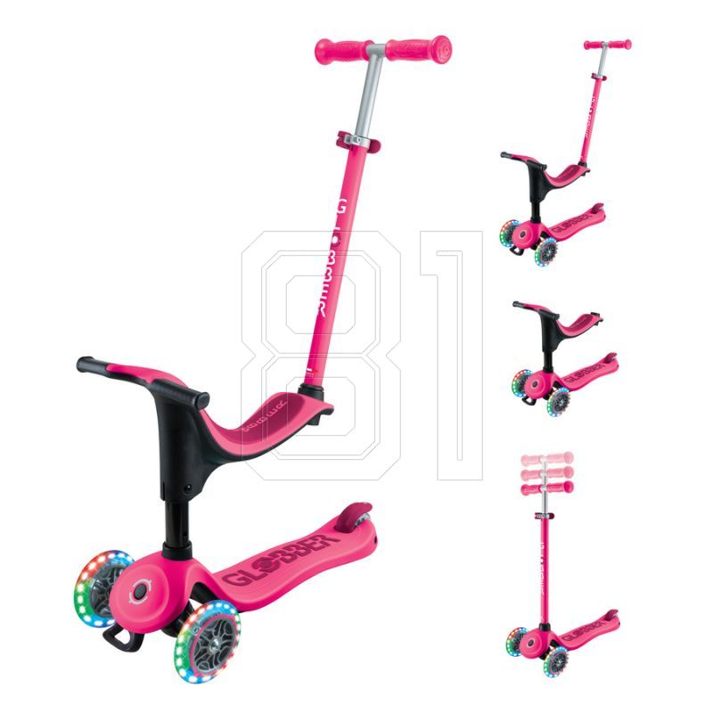 Scooter with seat GO•UP SPORTY LIGHTS (452-610-4 S)