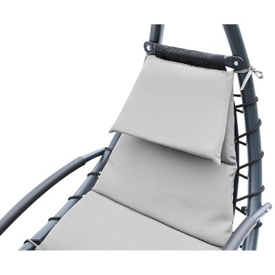 7. SWING ROCKING CHAIR WITH UMBRELLA LISBON GRAY