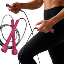 PVC SPEED SKIPPING ROPE 285CM PINK ENERO FIT