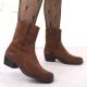 6. Women's brown leather cowboy boots Sergio Leone BT284-S