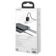 8. Baseus Rapid Series 3in1 USB-C - USB-C / Lightning / micro USB cable 20W PD 1.5m - black