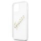 6. Guess GUHCP12MKTRSVGO iPhone 12/12 Pro 6.1" Transparent hardcase Vintage Script Gold