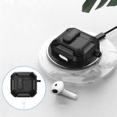 4. Tech-Protect Carbonox Case for AirPods 4 - Black
