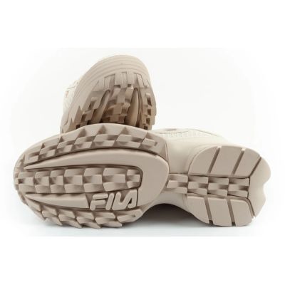 9. Fila Disruptor women's shoes sports sneakers fashionable beige comfortable