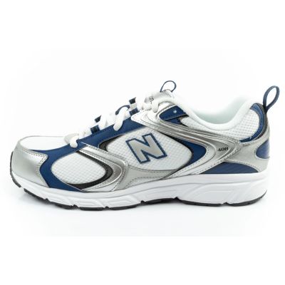 2. New Balance 408 men's sports shoes sneakers fashionable comfortable white silver
