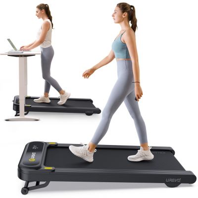 27. Urevo Spacewalk 3S treadmill + TUCKANO electrically adjustable desk, black