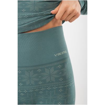 7. Women's thermal underwear Viking Base Layer Sigrid Set – green, size: M