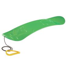 CRAZY SMALL GREEN SNOWBOARD SLED