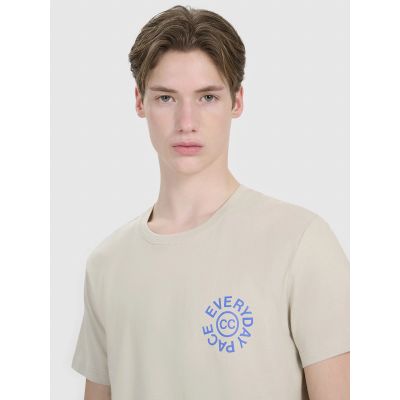 4. Men's regular printed T-shirt 4F 4FWSS25TTSHM1980-83S