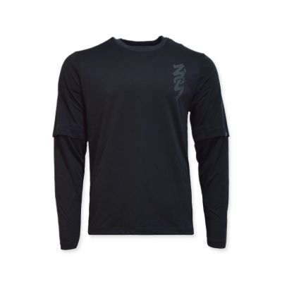 Air Jordan Zion Longsleeve Shooting Shirt Black/Dk Smoke Grey/Dk Smoke Gray - DJ5871-010