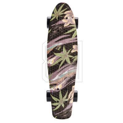 4. Meteor Flowers Black 22606 skateboard
