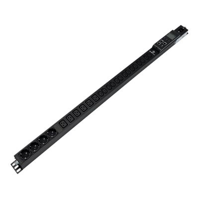 SMART 42U 1f power strip - 14 x IEC C13 + 6 x IEC C19 + 4 x CEE 7/5, environmental and energy monitoring AVIZIO POWER