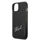 6. Karl Lagerfeld Signature Logo Cardslot Case for iPhone 13 / 14 / 15 - Black