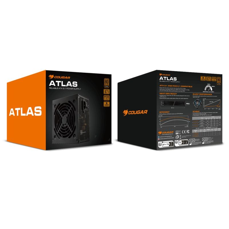8. COUGAR CGRVG-750 Power Supply Module 750 W 24-pin ATX ATX Black