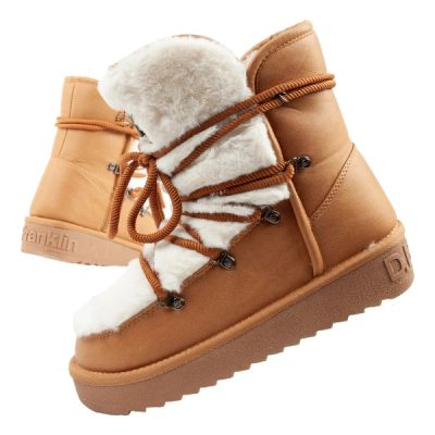 D.Franklin women's winter snow boots, fashionable fur lining, high