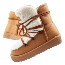 D.Franklin women's winter snow boots, fashionable fur lining, high